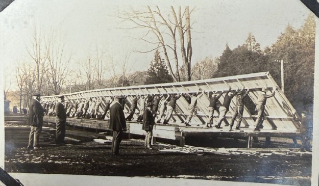 Hot Springs Internment Camp, 1917/1918 construction of living quarters