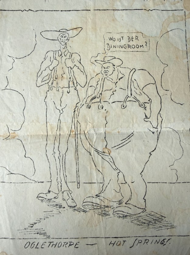Wo ist der Diningroom? Die Bombe 1918, Zeichnung