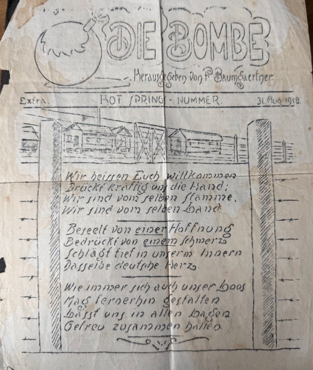 Die Bombe, Fort Oglethorpe, August 1918